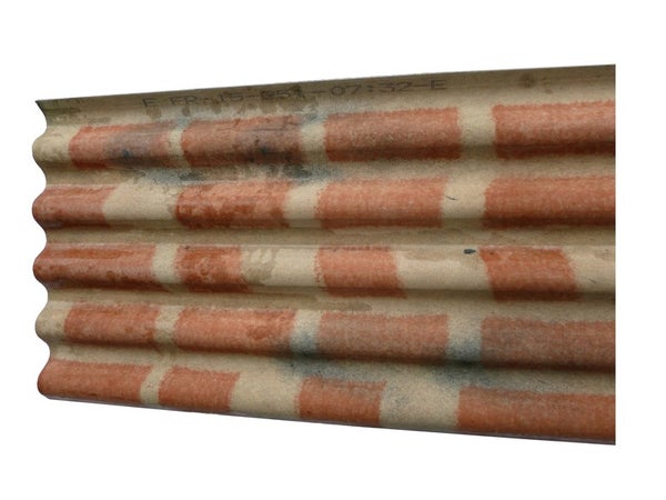 Plaque de toiture fibres-ciment gris l.0.92 x L.2 m, ep.6.5 mm