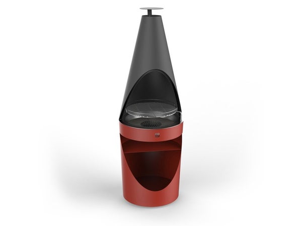 Barbecue charbon de bois King smart, rouge cuivré