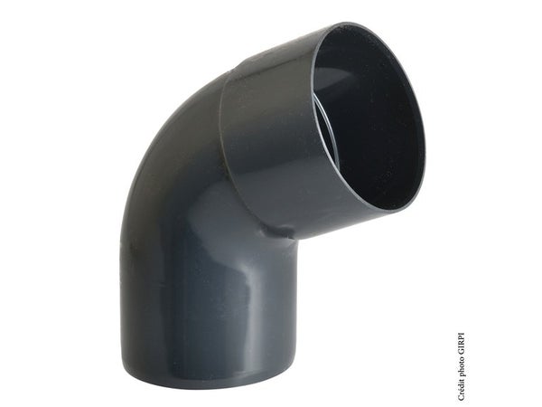 Raccord union PVC pression noir droit - Femelle Ø 40 mm - Girpi