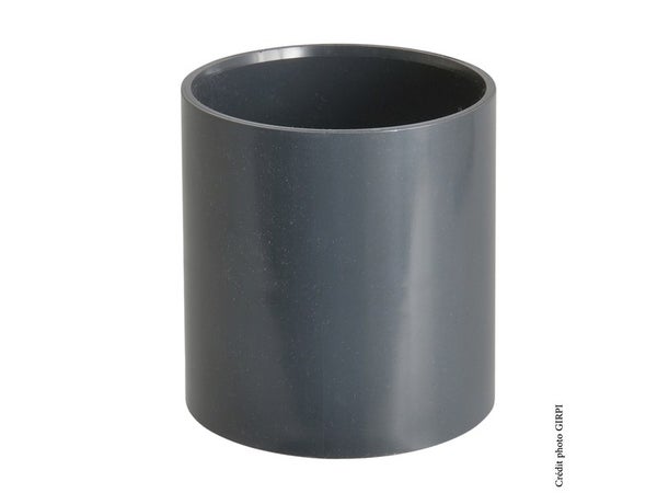 Manchon à coller pvc ardoise GIRPI, Dév.16 cm Diam.50 mm
