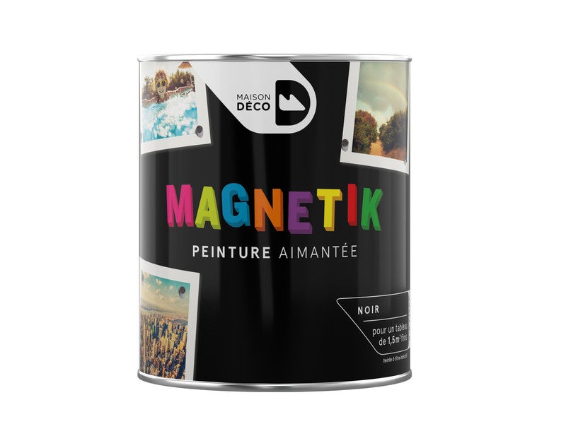 Peinture Magnétique Noir Satin Maison Deco Magnétik C'Est Génial