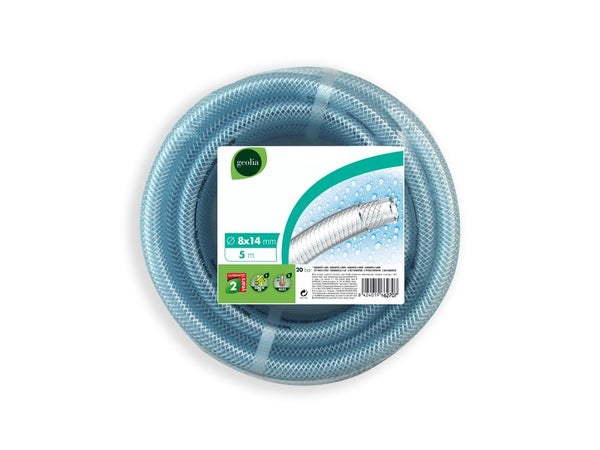 Tuyau transparent arme nu GEOLIA Cristal L.5 m Diam.8 mm
