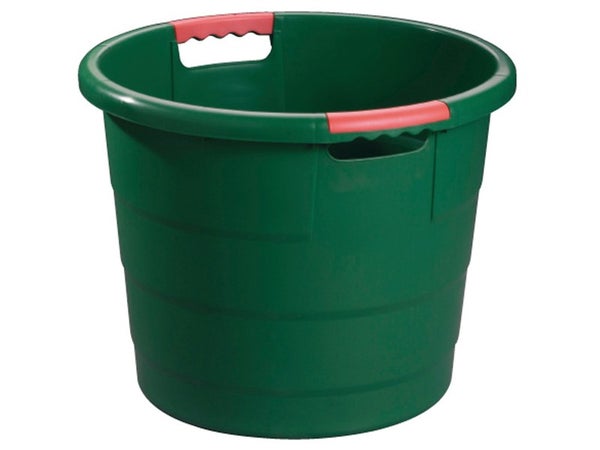 Seau monobloc GARANTIA, 30 litres, vert sapin
