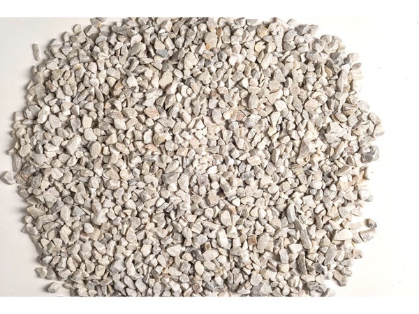 Graviers Pierre Naturelle Blanc Quartz Blanc 6/14Mm, 25 Kg
