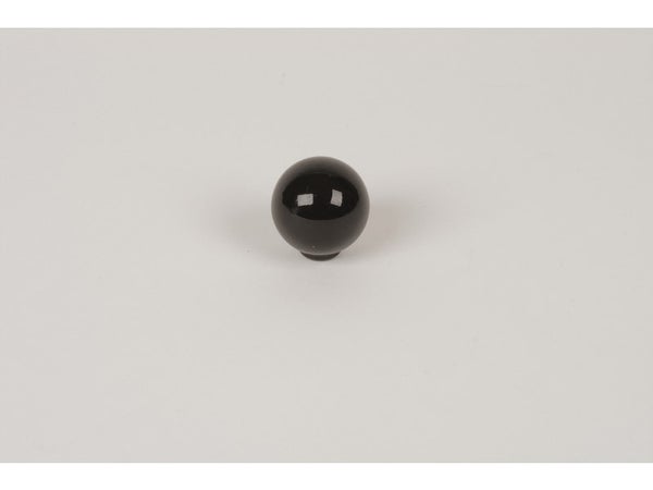 Bouton De Meuble Noir Boule Abs Brillant H.29 X L.28 X P.28 Mm