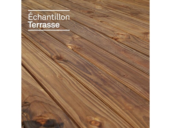 Planche en bois Douglas Naterial, L.250 x l.12 cm x Ep.21 mm marron