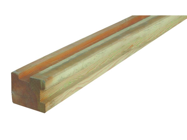 Poteau Bois En L Diego Naturel, L.9 X P.9 X H.220 Cm