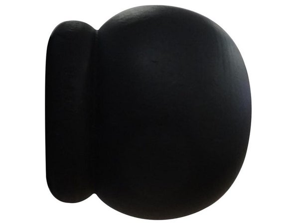 Lot de 2 embouts boule charme récup, noir mat Diam.28 mm