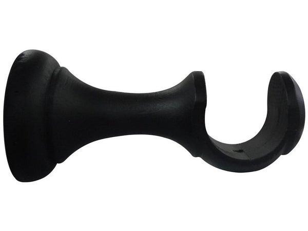 Support tringle à rideau Charme recup, 28 mm noir mat INSPIRE