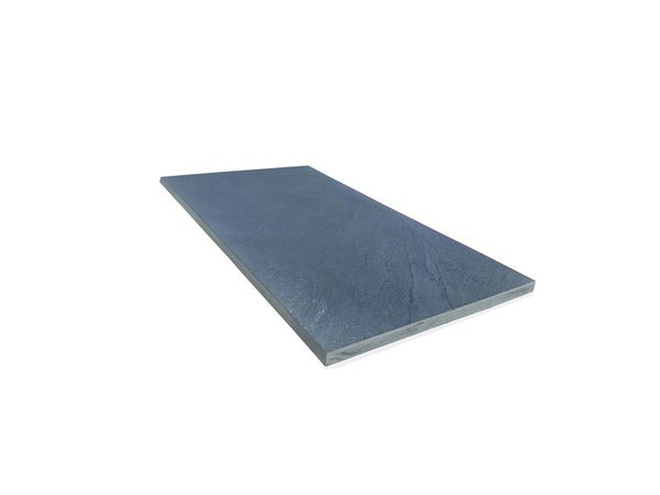 Traverse en pierre naturelle gris, L.50 x l.25 x Ep.3 cm