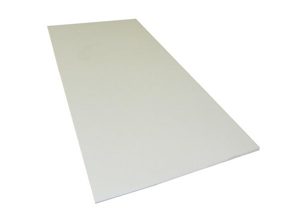 Plaque PVC expansé blanc Blanc, E : 3 mm, l : 100 cm, L : 200 cm