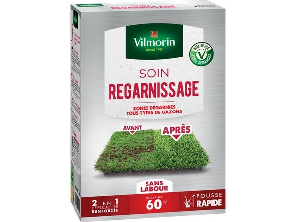 Soin regarnissage 2 en 1, VILMORIN, 1 kg 60 m²