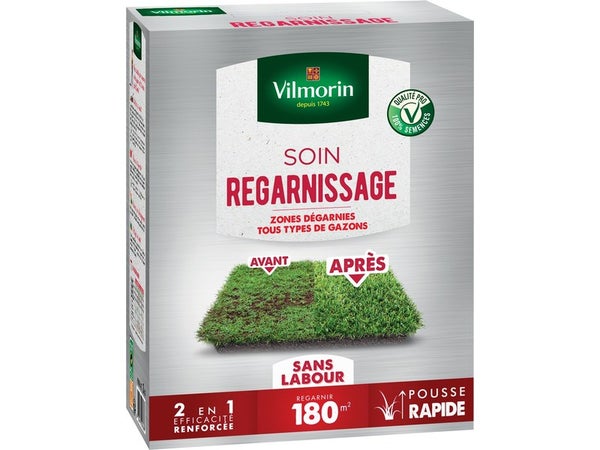 Soin regarnissage 2 en 1, VILMORIN, 3 kg 180 m²