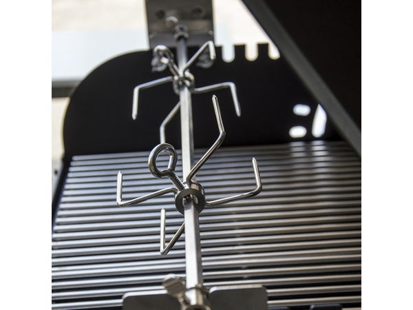 Tournebroche inox