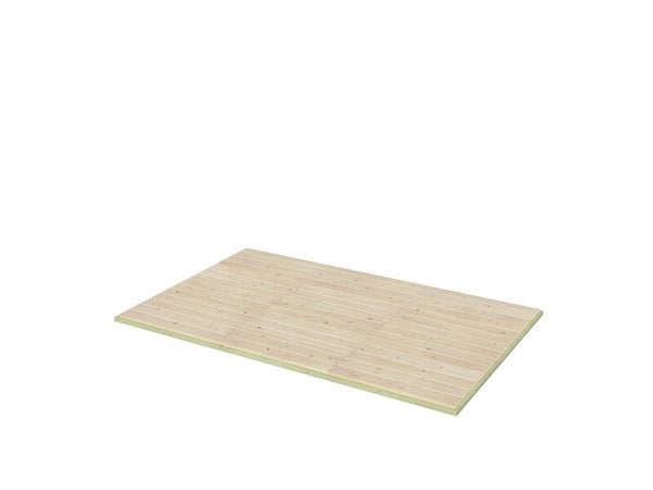 plancher en bois NATERIAL pour abri 4m2 cLassique, L. 244.6 x H.45 x P.152 cm