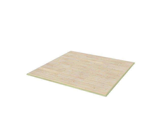 plancher en bois NATERIAL pour abri 6m2 cLassique, L. 242 x H.45 x P.242.6 cm