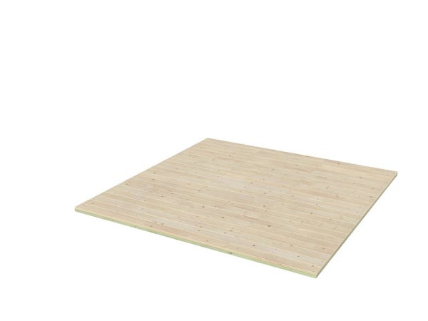 plancher en bois DECOR ET JARDIN pour abri 6m2 contemporain, L. 247 x H.45 x P.252.6 cm