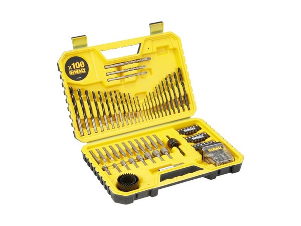 100 accessoires de perçage et vissage métal bois béton DEWALT