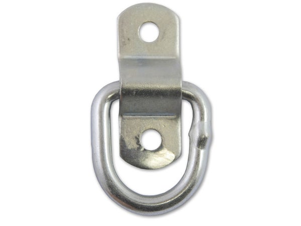 Lot de 2 anneaux acier zingué, L.54 x l.20 x Ep.6.4 mm