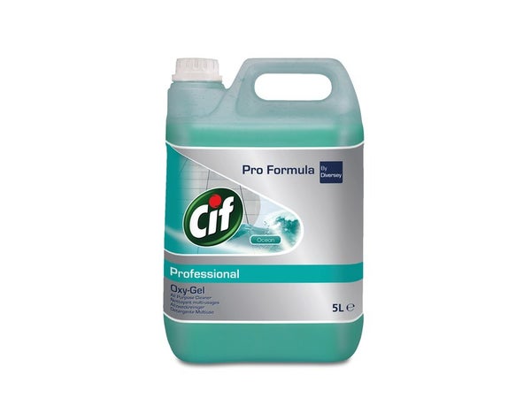 Nettoyant liquide multisurface CIF PRO FORMULA Oxy-gel multi-usages océan 5L