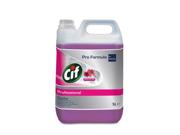 Nettoyant liquide multisurface CIF PRO FORMULA Oxy-gel multi-usages orchidées 5L