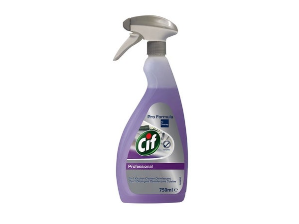 Nettoyant liquide 2 en 1 cuisine CIF PRO FORMULA 0,75l