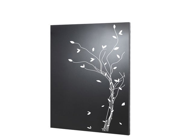 Plaque de protection murale noire EQUATION Vegetal, l.80 cm x H.100 cm