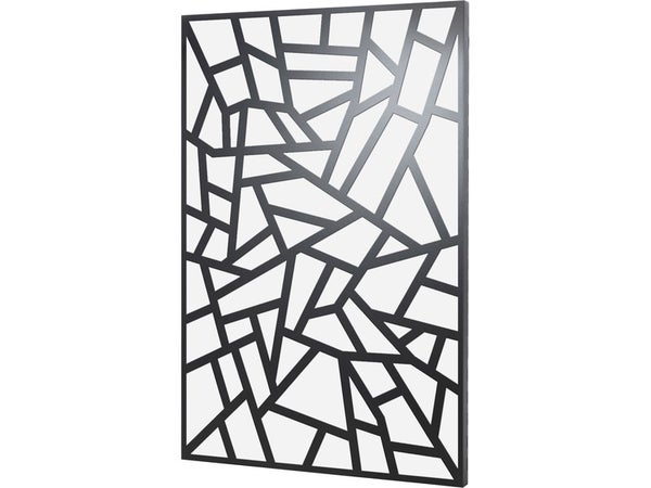 Plaque de protection murale noire EQUATION Mosaique, l.80 cm x H.120 cm