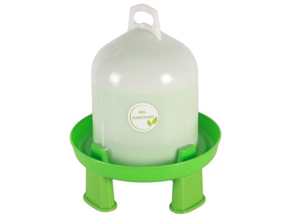 Abreuvoir double cylindre avec pieds ligne verte, 6l, diam. 33 cm, H. 32 cm CHIKA