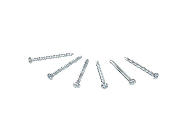 Lot de 6 vis longue gris alu