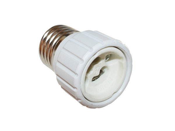 Transformateur De Douille E27 En Gu10 Tibelec, Plastique, Blanc 100 W