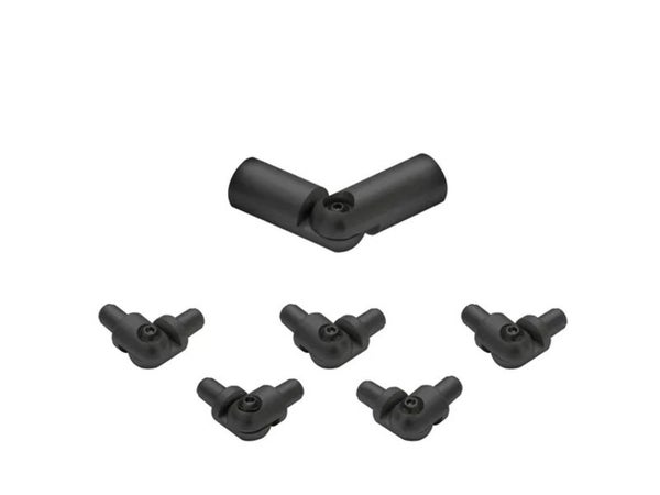 Kit pour angle garde-corps aluminum noir, Inga ARTENS, sans colle