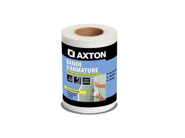 Bande d'armature blanche, AXTON, 12cm X 15m
