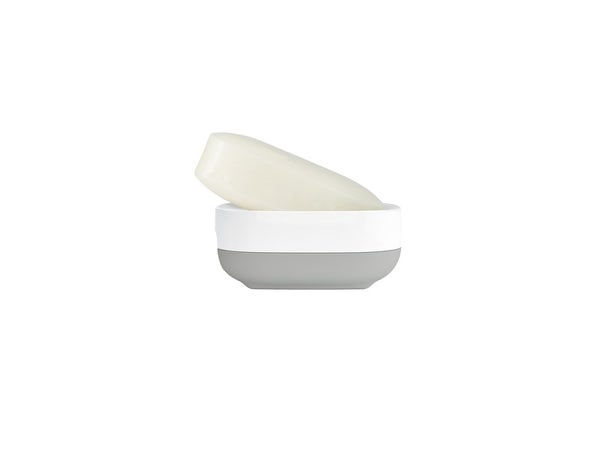 Porte-savon plastique Slim, blanc gris 70511