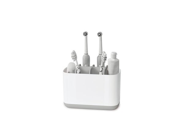 Porte-brosse à dents plastique Easy, blanc