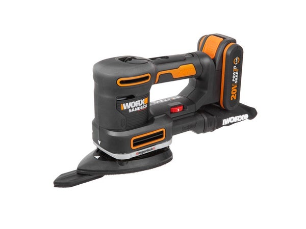 Ponceuse vibrante ponceuse de finition sans fil WORX Wx820.1 20 V 4 Ah