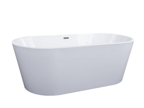 Baignoire îlot l.75 x L.160 cm, blanc Anna, BALNEO