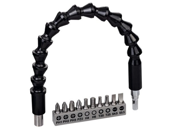 Lot de 11 embouts de vissage 25 mm et rallonge fléxible plastique, BOSCH PROFESSIONNEL