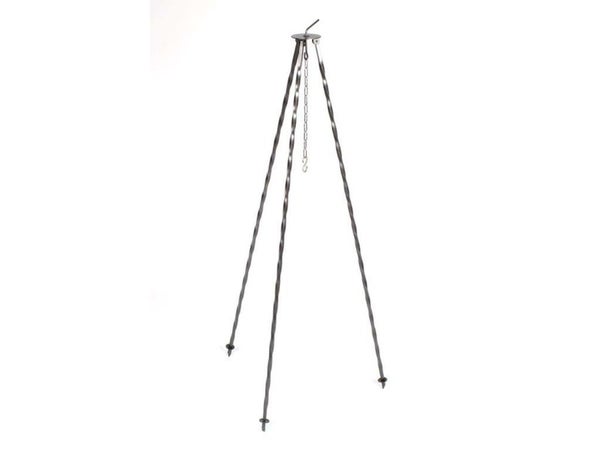Tripod et grill en acier inoxydable, BUSCHBECK, pour brasero de 60 cm