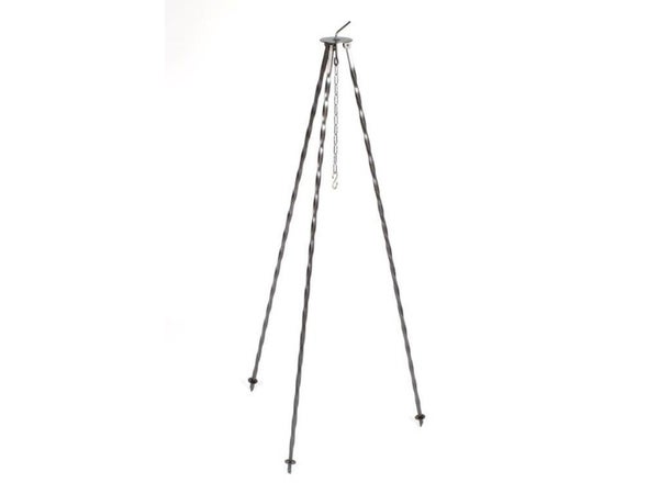 Tripod et grill en acier inoxydable, BUSCHBECK, pour brasero de 80 cm