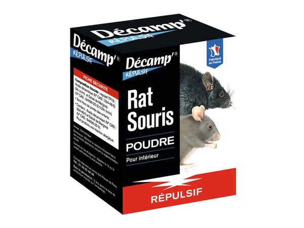 EMEROD 5 KG, poudre répulsive anti souris, rat, fouine pour comble & grenier