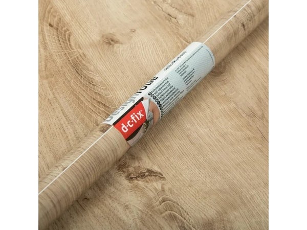 Adhesif decoratif D-C-FIX Chene ribbeck, marron l.0.45 x L.2 m