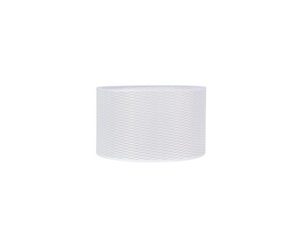 Abat-jour Cylindre Hauteur 18 cm, Diamètre 30 cm polyamide, blanc COREP