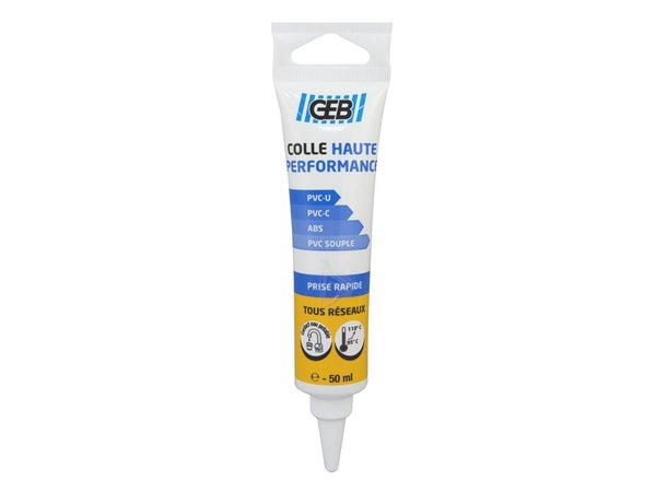 Colle pvc haute performance 50 ml GEB  tube 50 ml