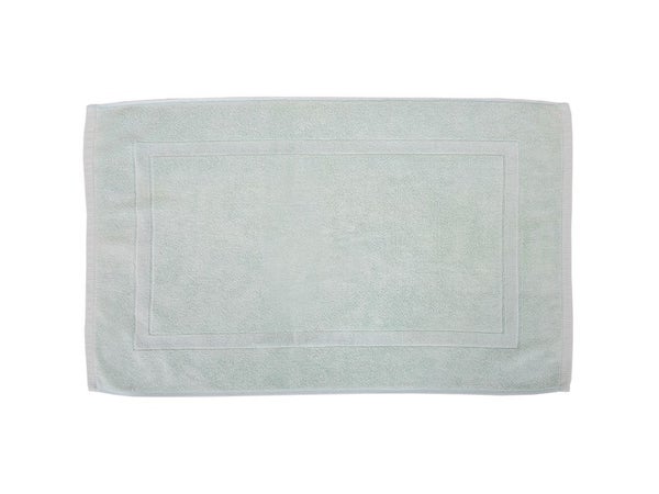 Tapis de bain l.50 x L.80 cm bleu, Terry SENSEA