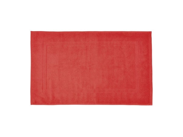 Tapis de bain l.50 x L.80 cm rouge, Terry SENSEA