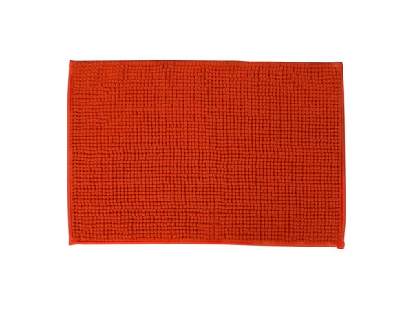 Tapis de bain l.40 x L.60 cm orange, Easy SENSEA