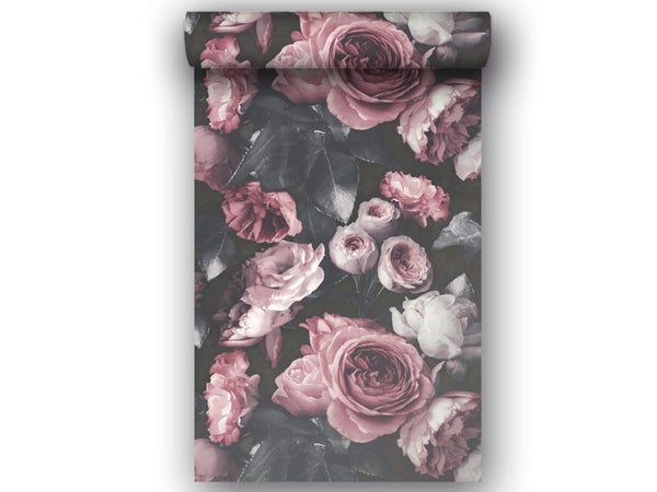 Papier peint vinyle sur intissé Motif fiorie multicolore