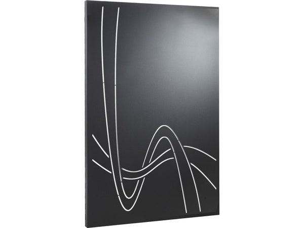 Plaque de protection murale noir sable EQUATION Infinity gauche, l.80 cm x H.12