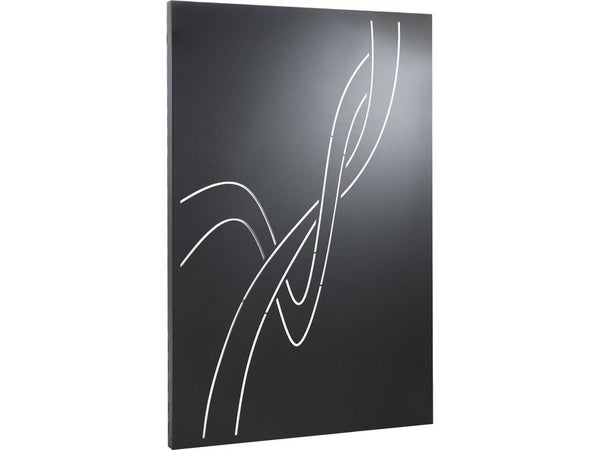 Plaque de protection murale noir sable EQUATION Infinity droite, l.80 cm x H.12